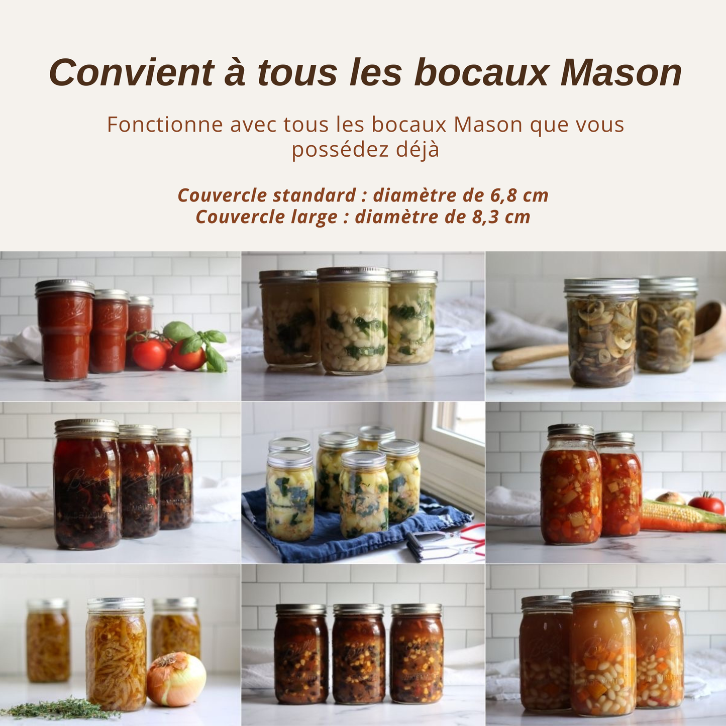 Scelleuse sous vide EvelScell™ pour bocaux Mason