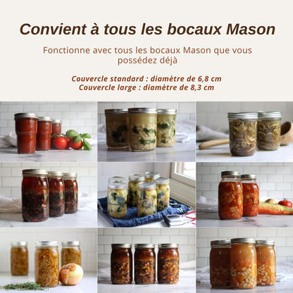 Scelleuse sous vide EvelScell™ pour bocaux Mason