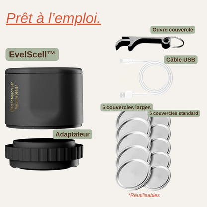 Scelleuse sous vide EvelScell™ pour bocaux Mason